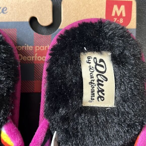 𝅺BAT Memory Foam Bright Plum Slippers - Picture 4 of 8